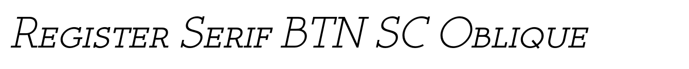 Register Serif BTN SC Oblique image